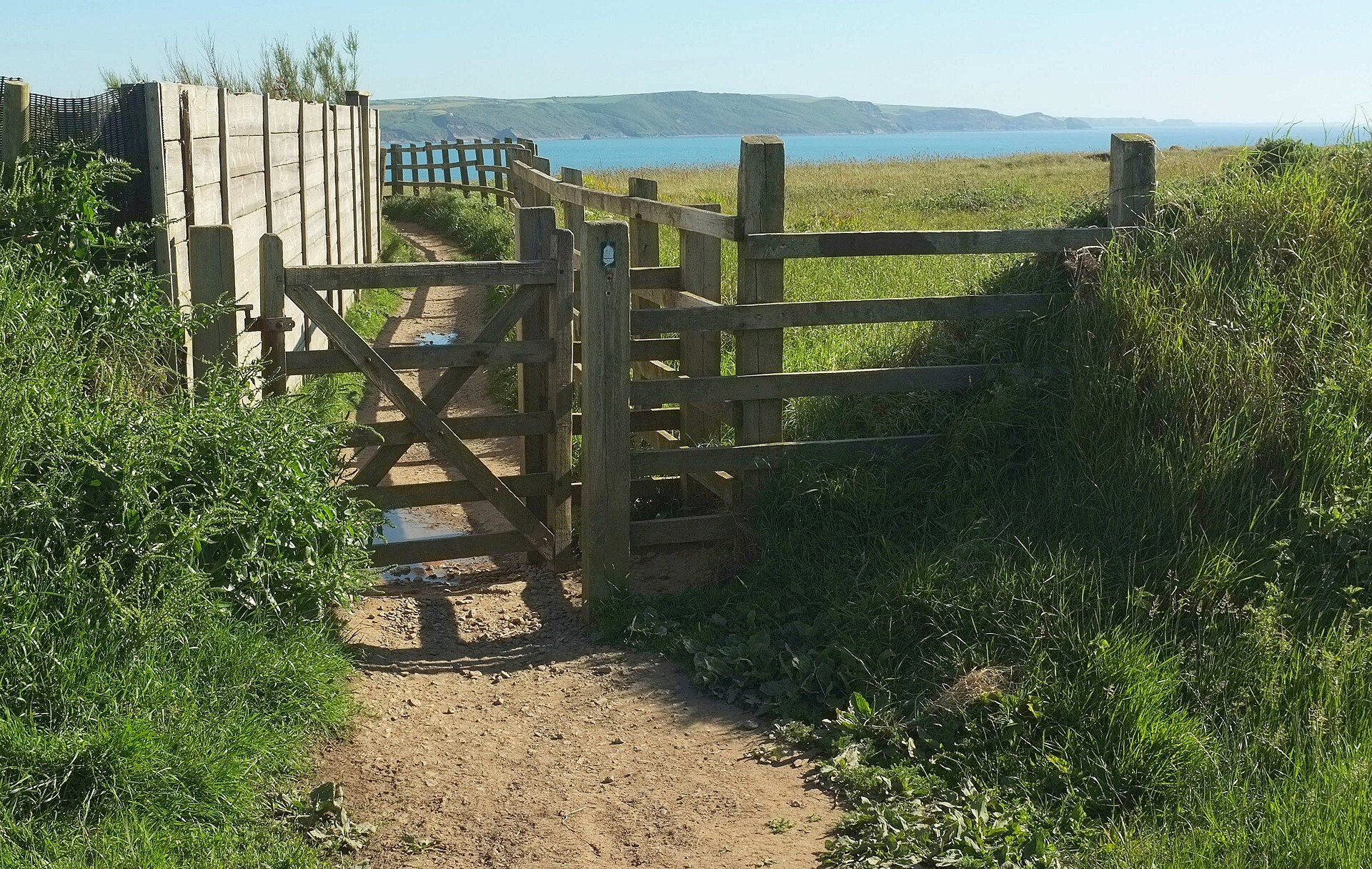 Coast path at Upton near Bude, on or beside the Bude to Crackington Haven Coast Path stage