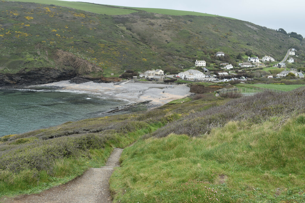 Crackington Haven, on or beside the Crackington Haven to Tintagel Coast Path stage
